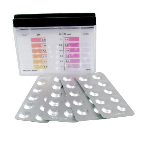 Poletni zabavni testni komplet za izhodiščni merjenje merjenja klora in pH vrednost