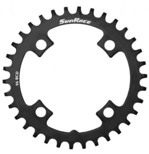 Sunrace Blad 32t 4-Arm 96 sort smal bred stål