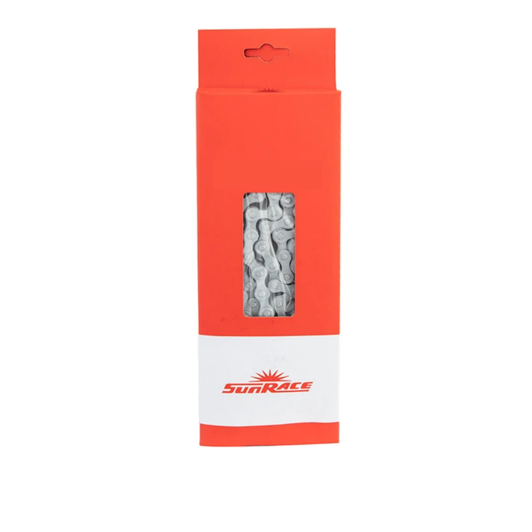 SUNRACE CNS10 Łańcuch rowerowy 1 2x1 8 112L Czarny