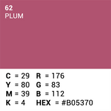 Superior Hannergrondpabeier 62 Plum 1.35 x 11m