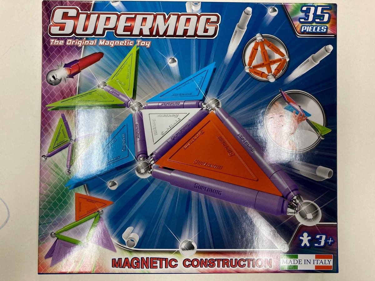 SelectA Supermag Trendy 35-delt magnetsæt