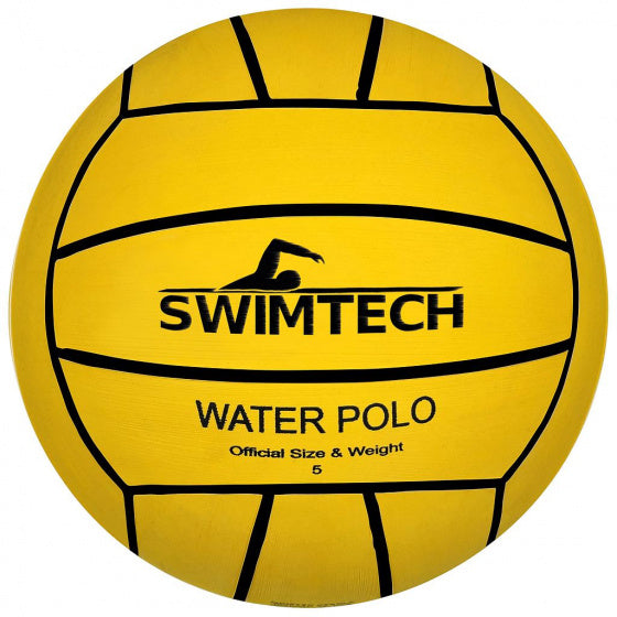 SwimTech Waterpolobal rubber yellow size 5