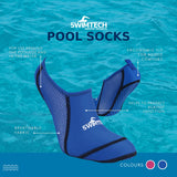 SwimTech Swimming socks Junior Polyester Blue Size 37.5 40