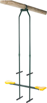 Swinging duo swing 99 x 23,5 cm in acciaio verde giallo