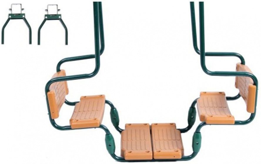 Swinging Duo Swing 250 270 cm Ocel Green Natural