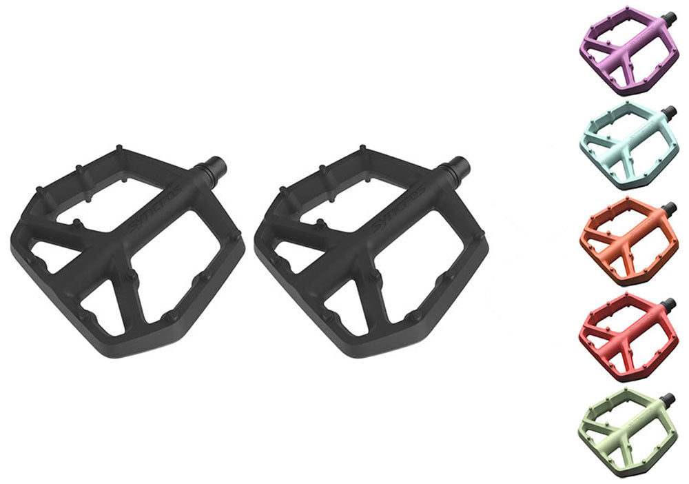 Syncros squamish iii platform pedals | florida red