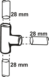 Cornat cu litavimo trišakis 28mm - t513028
