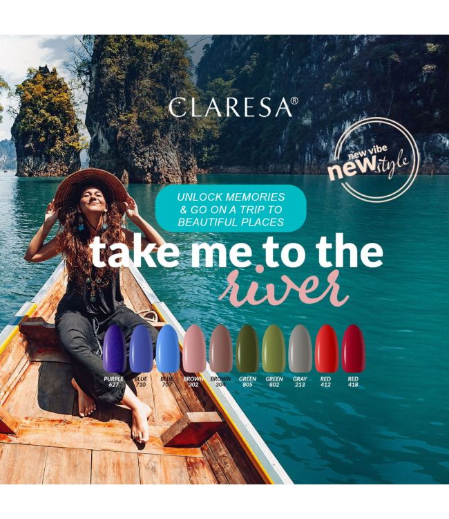 Claresa UV lideró a Gelak 5 ml verde 802 Llévame al río