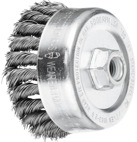 Pferd komborstel staal 100mm m14 0.5 pos