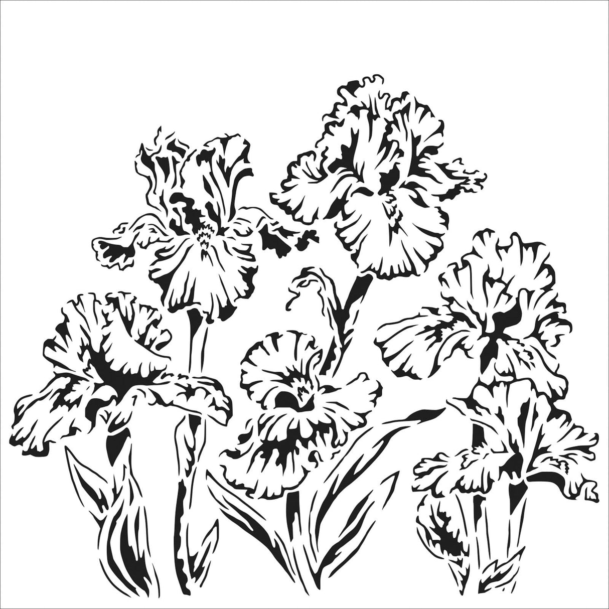 El taller del artesano • plantilla de lirios