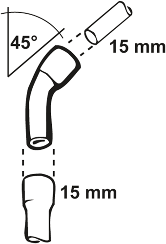 Коляно за медна запойка Cornat 1s 45gr 15mm (2бр.) - td504015