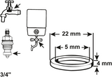 Cornat dichting boiler 3 4 22mm (2st) - tec380223