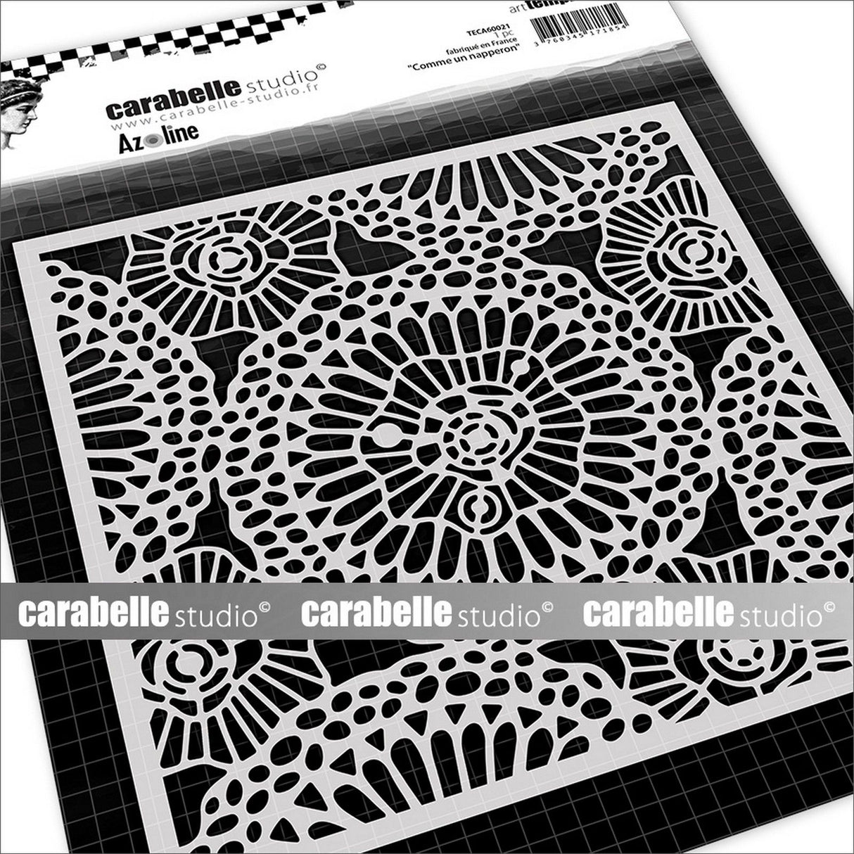 Carabelle studio • stencil square 6'' comme un napperon