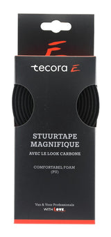 Tecora e handlebar tape magnifique carbon look, ø2.5x30mm, 2m, black