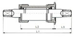 TECORA E BOTS BRACKET 110 ½ mm Italienisch 36x24tpi, Alu Cup