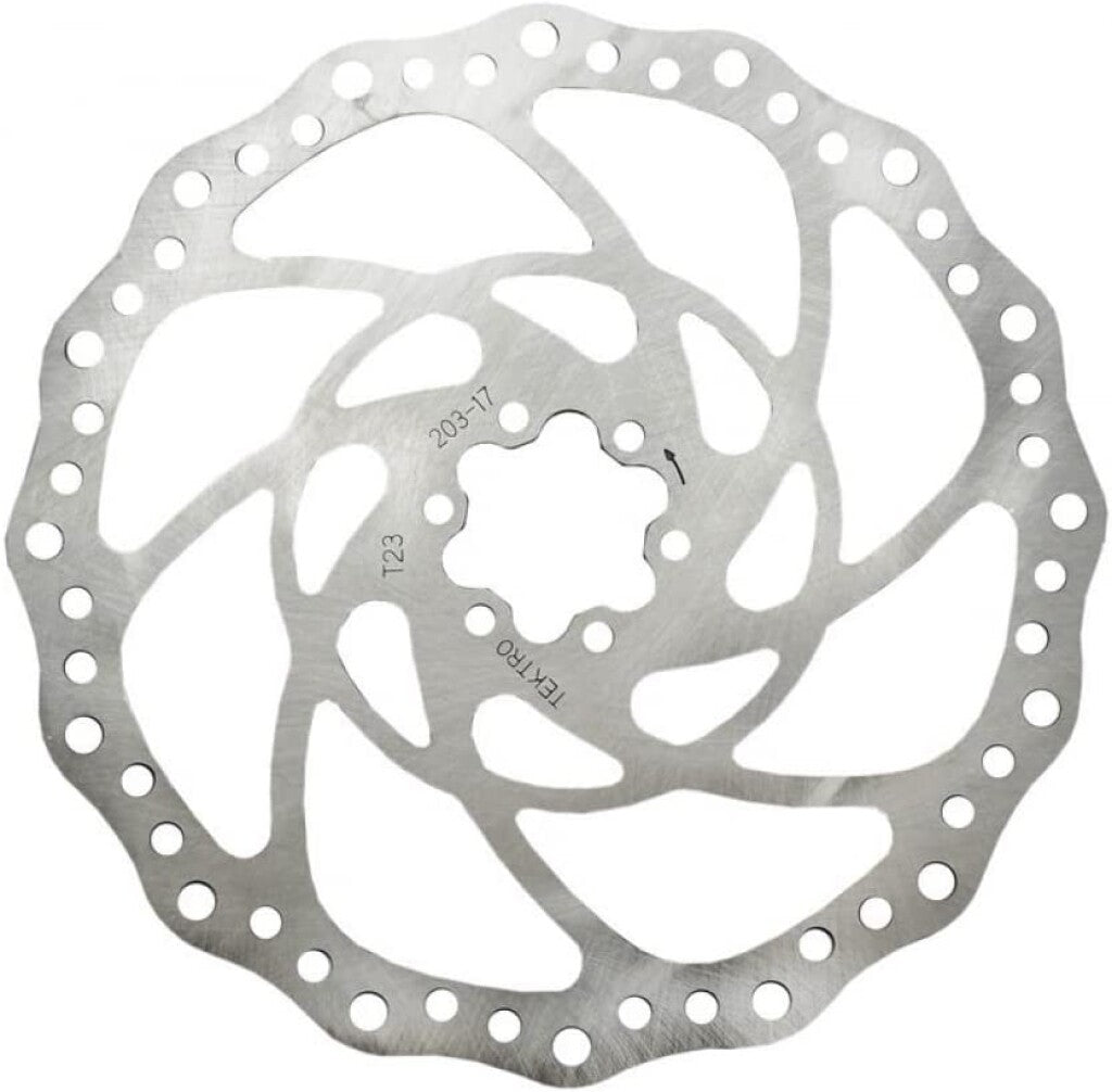 Tektro Disc Brake Rotor TR203-1 Polygon Airflow Ø203mm, stříbro