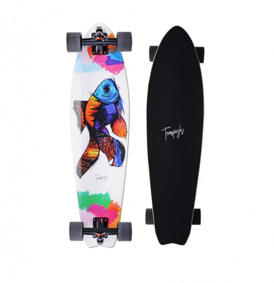 Tempish Longboard Fish 82,5 x 21,5 cm hvid sort