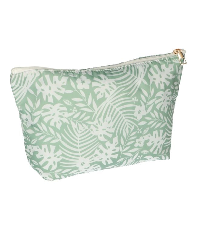 Traveler toilet bag Palm Green White 30cm x 19.5cm