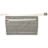 Rejsetoilettaske houndstooth 30cm x 19,5cm