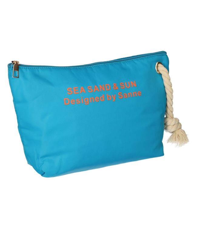 Traveler toilet bag Sea, Sand Sun Blue Orange 30cm x 19.5cm
