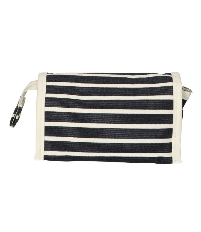 Traveler mirror bag Stripe Blauw Sports Classic 16.5x11cm
