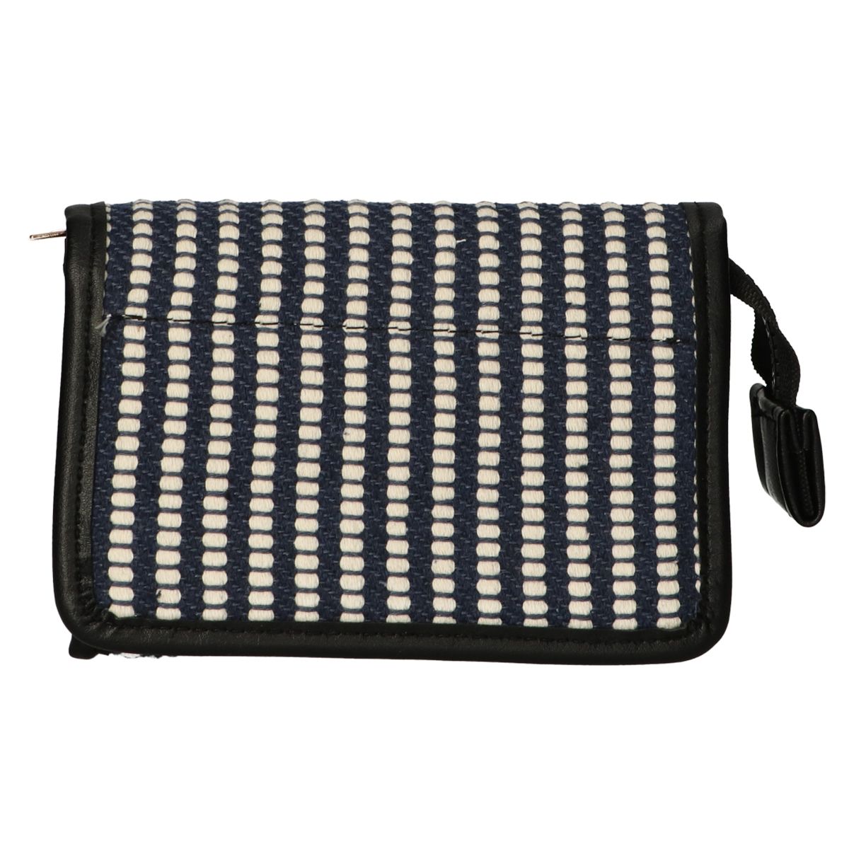 Cestovní taška na zrcadlo pruhovaná modrá krémová 16,5x11cm