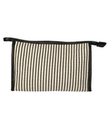 Traveler toilet bag Stripe Black Creme 30x20cm