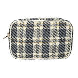 Traveler toiletry box tweed check 26x16cm