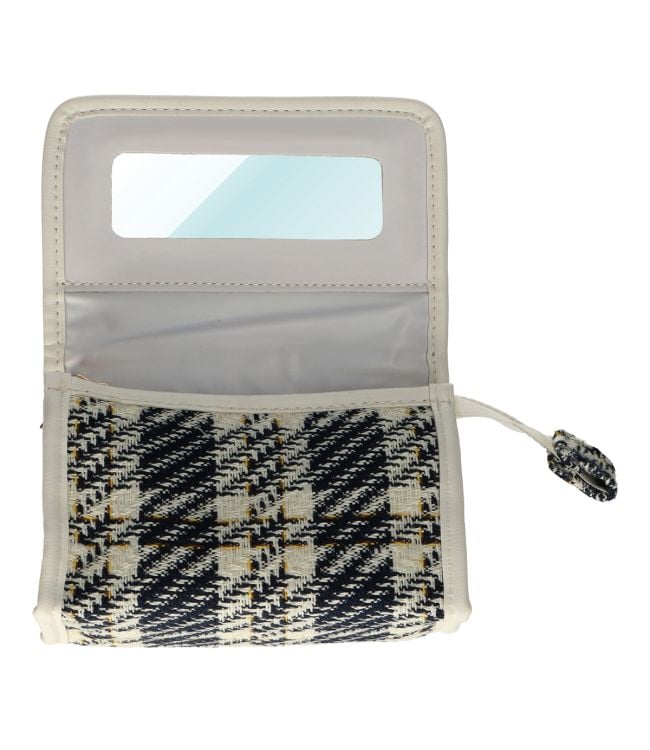 Traveler mirror bag Tweed window 16.5x11cm