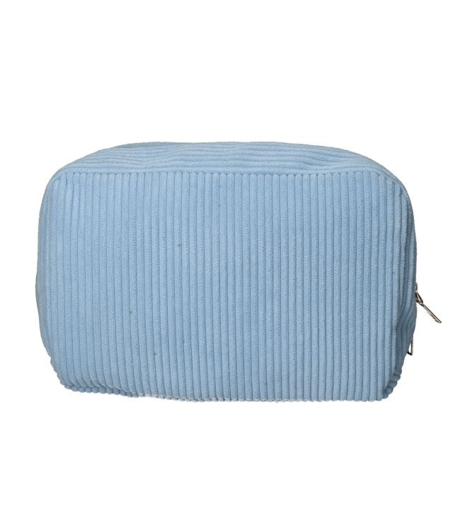 Traveler toilet bag rib fabric blue 28x17cm