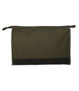 Traveler toilet bag rubber bottom green 35x24cm