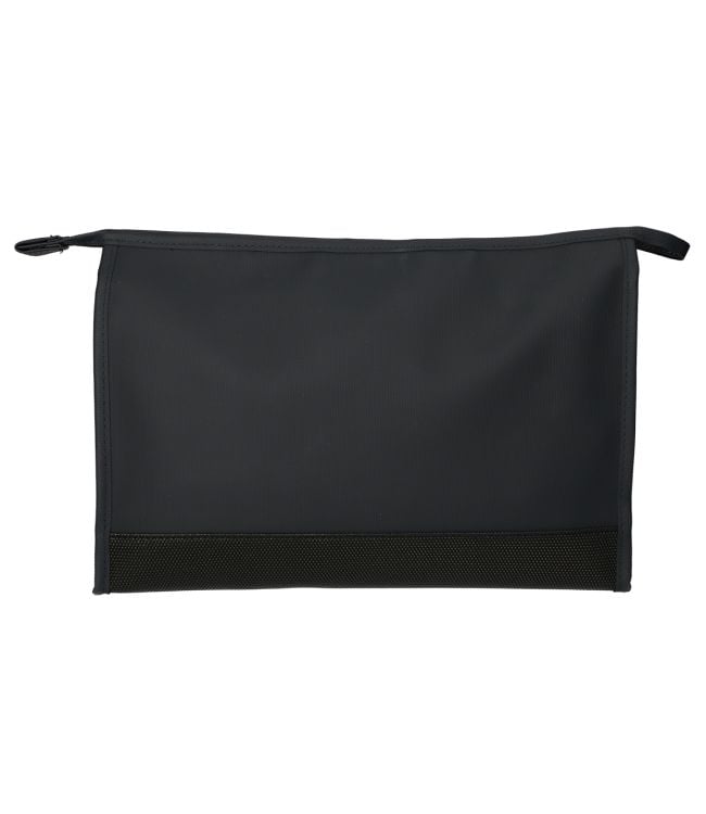 Traveler toilet bag rubber bottom black 35x24cm
