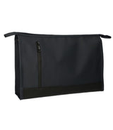 Traveler toilet bag rubber bottom black 35x24cm