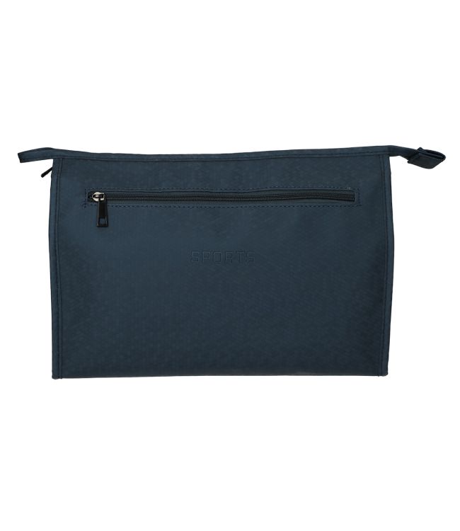 Resenär toalettväska rits horisontella blå 35x24 cm