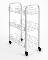 Tomado-metaltex siena chariot de cuisine à roulettes 41x23x63 cm argent