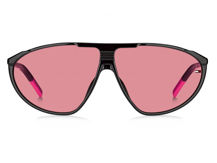 Sluneční brýle Tommy Hilfiger 0027 S Unisex Cat.3 Nylon Black Pink