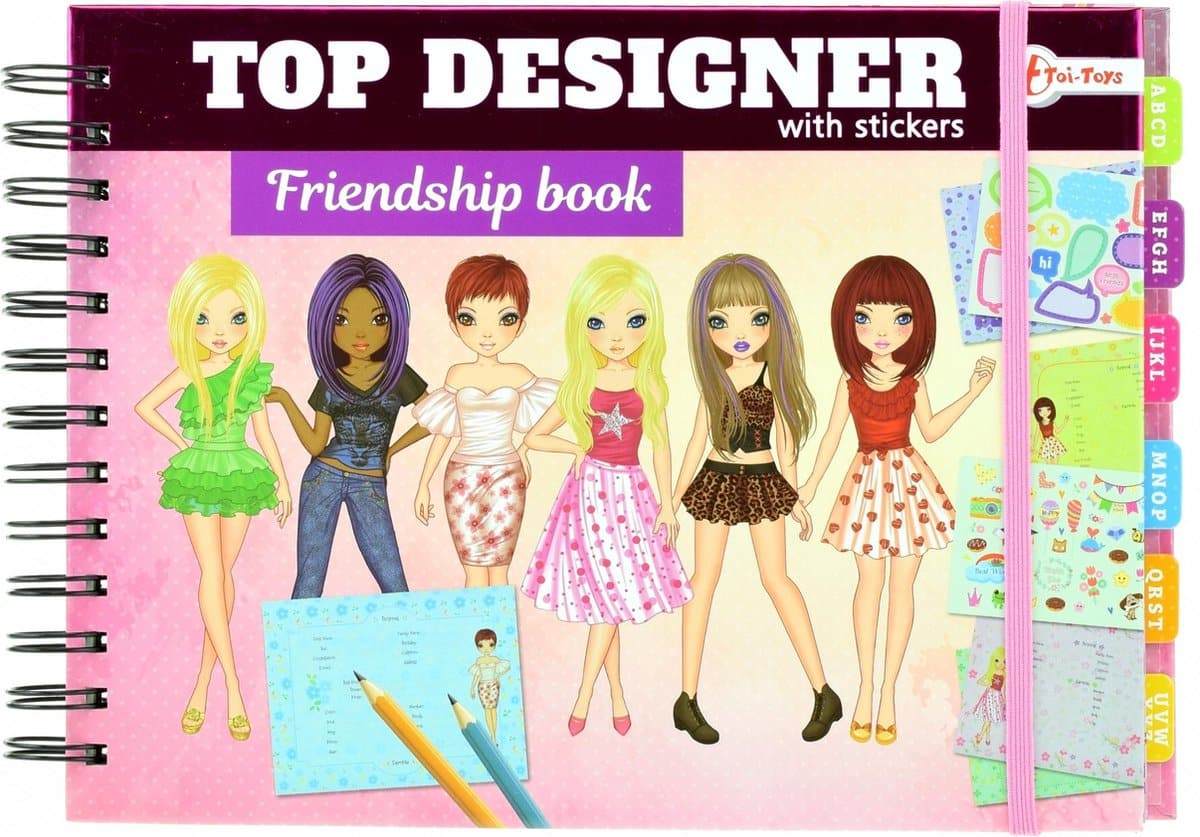 Toi-Toys Friends Book with Stickers Top Designers