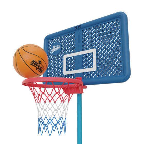 Swingball basketball post with All Surface Basic Dark Blue Blue