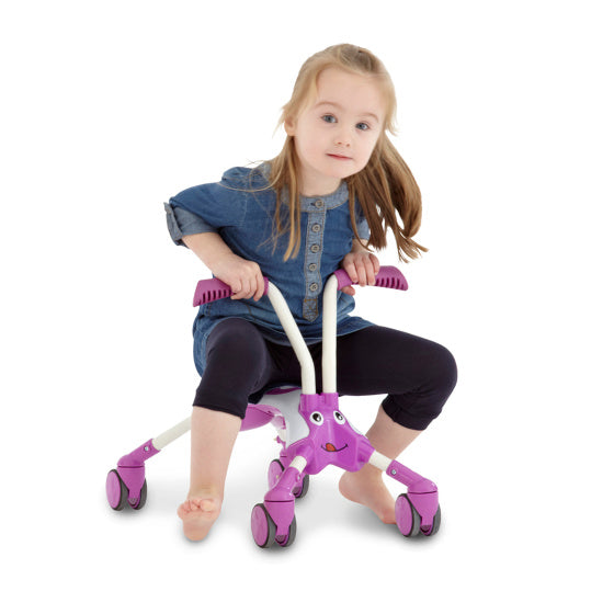 Bugs Scramblebug Bubblegum Walking Bike med 4 hjul Junior Pink White