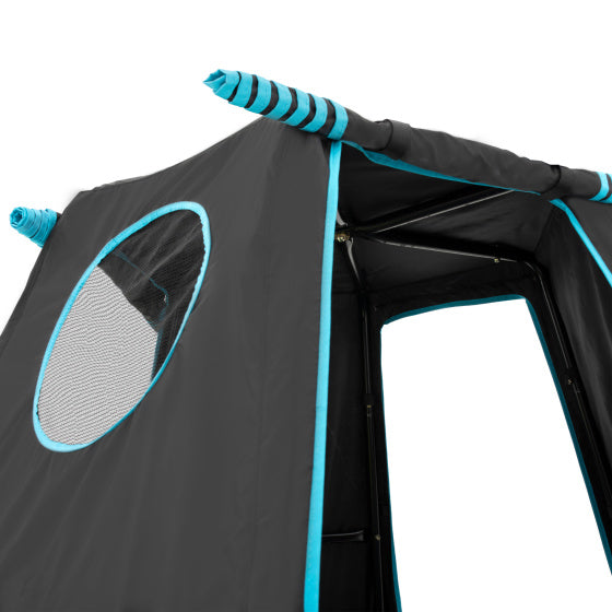 TP Toys Explorer -Kletterturm mit schattigem Spielbereich schwarzblau