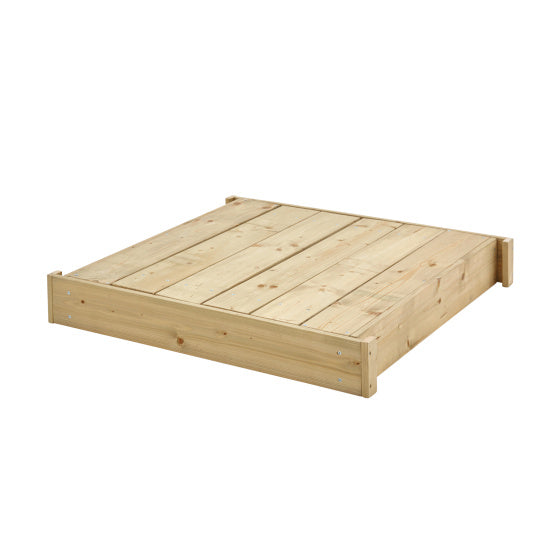 Giocattoli TP Sandpit in legno con coperchio, banco di panchine