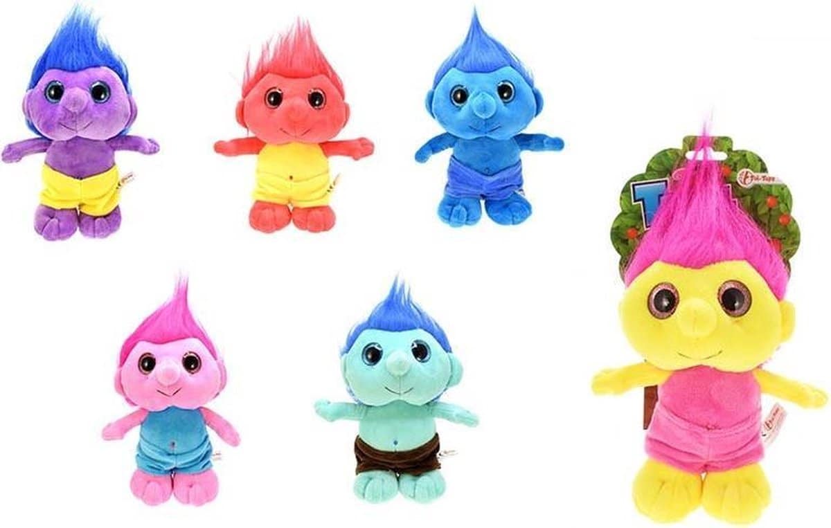 Toi-toys trols figuras de felpa, 20 cm de alto