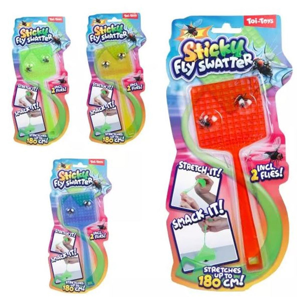 Toi-toys mata-moscas elástico e pegajoso