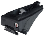 Barra del set di rack per tetto 100 kg 124 cm in argento in alluminio