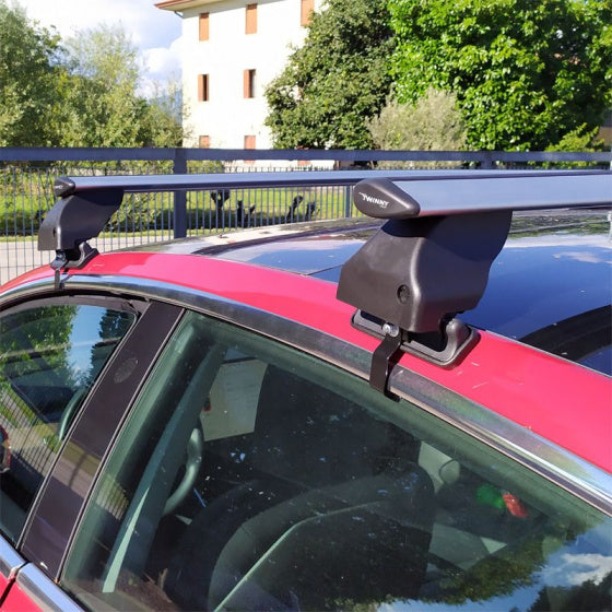 Conjunto de rack de telhado Barra de mosca Tesla 3 Alumínio preto