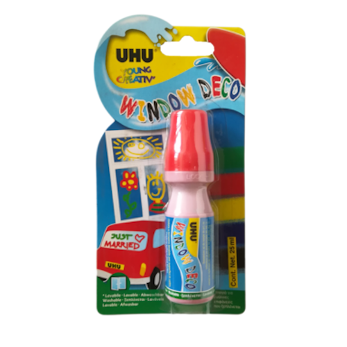 Uhu window marker red 25ml