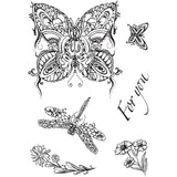 Creative expressions • designer boutique clear stamp set doodle butterfly 15,24x10,16cm