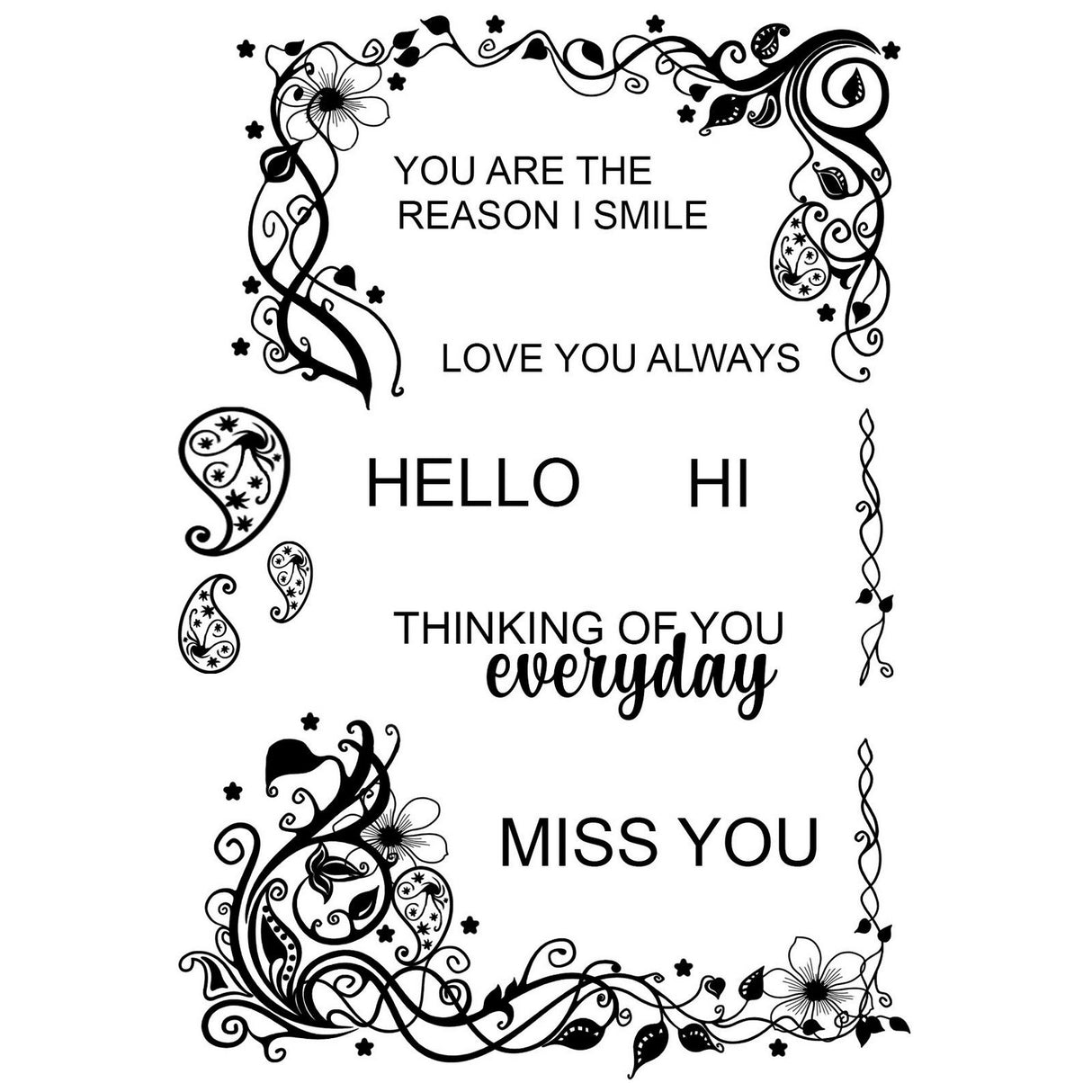 Creative expressions • designer boutique clear stamp set escape the ordinary 15,2x10,16cm