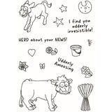 Creative expressions • designer boutique clear stamp set udderly irresistible