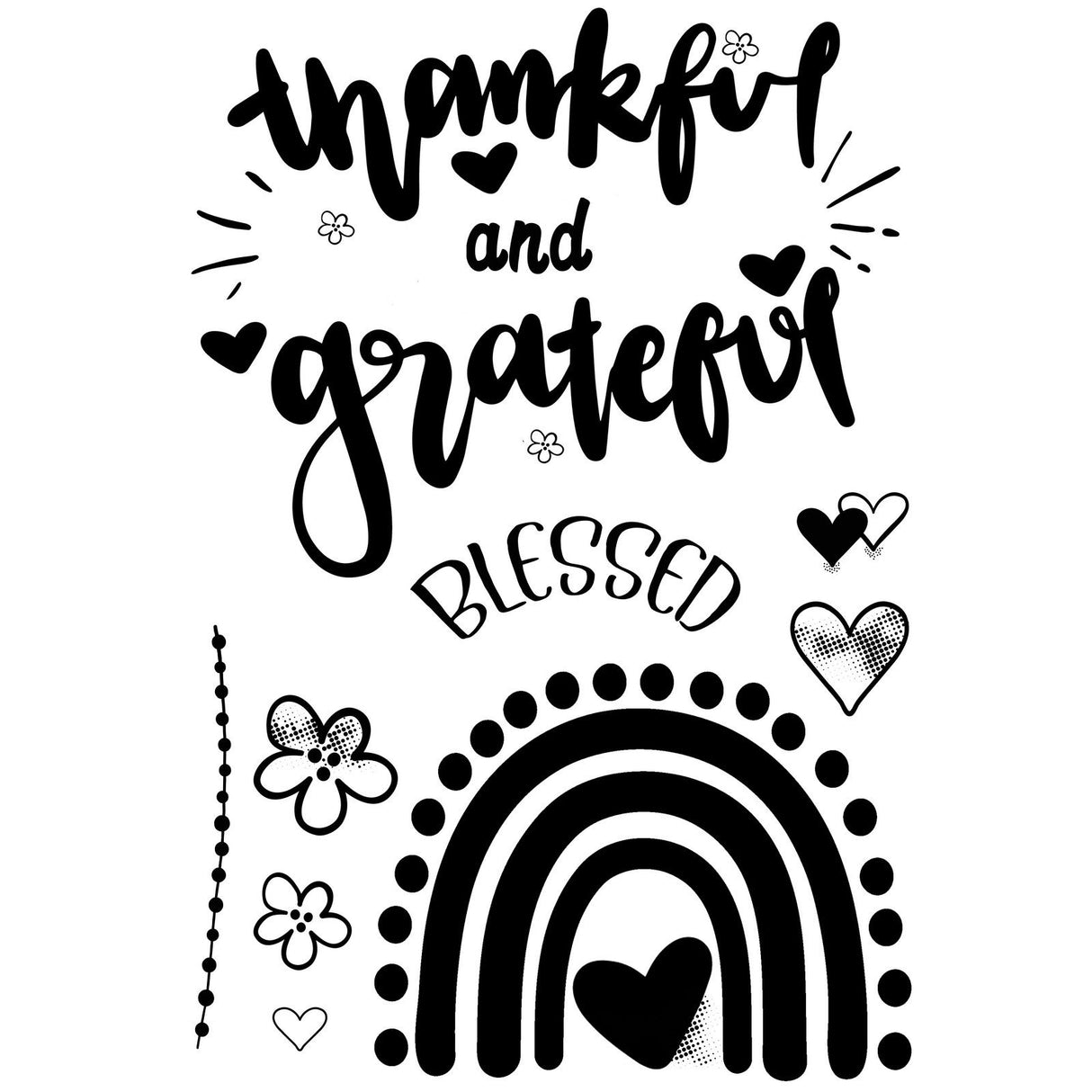 Creative expressions • designer boutique clear stempels thankful